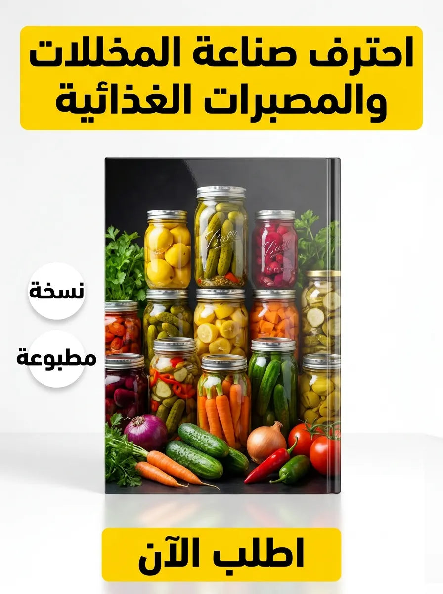 كتاب تعلم صناعة المخللات والمصبرات الغذائية