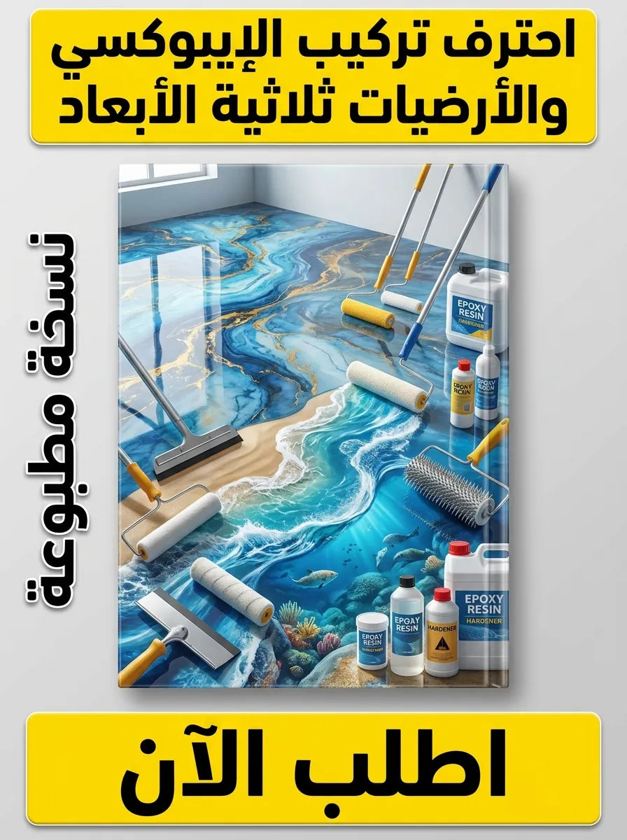 كتاب تعلم تركيب الإيبوكسي والأرضيات ثلاثية الأبعاد