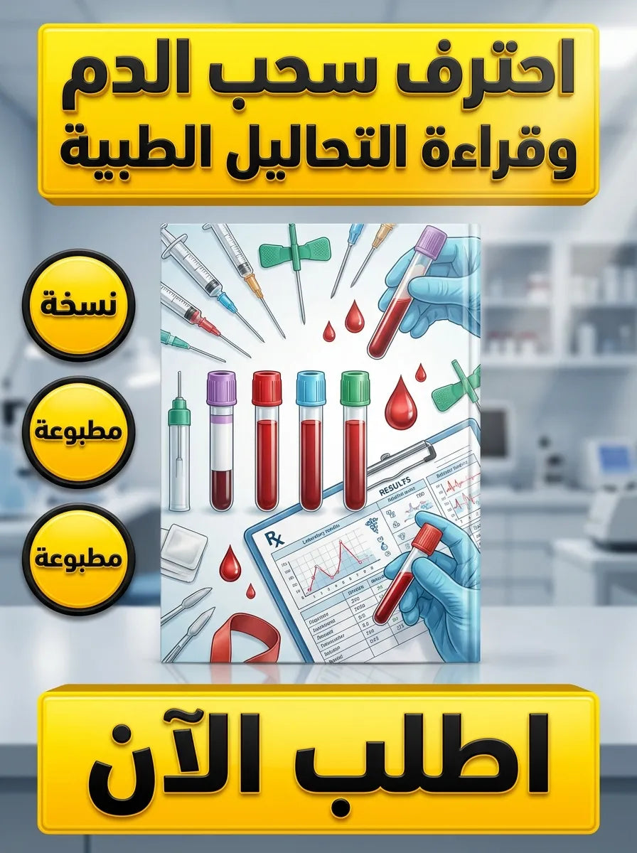 كتاب تعلم سحب الدم وقراءة التحاليل الطبية
